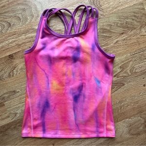 All In Motion Tank Top Tie Dye Girls XS 4-5